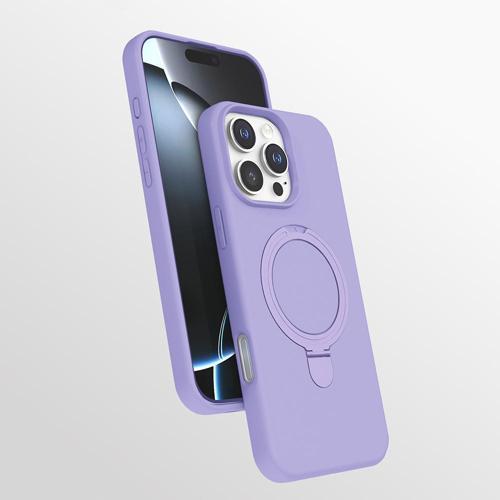 Apple iPhone 16 Pro Kılıf M-safe Şarj Özellikli Standlı Zore Samara Kapak