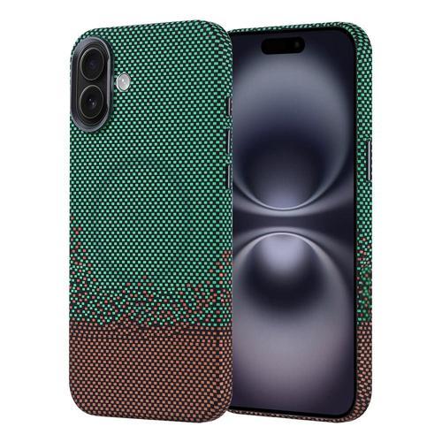 Apple iPhone 16 Plus Kılıf M-safe Şarj Özellikli Karbon Fiber Görünümlü Zore Nekst Kapak