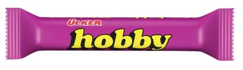 HOBBY - Sütlü Kokolin Kaplamalı Kakaolu ve Fındıklı Bar - 25 gram - 144 Adet