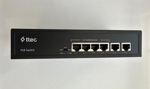0665P 4 Port 10/100M PoE 2 Port 10/100/1000 Gigabit Uplink Tak Çalıştır 65W PoE Switch