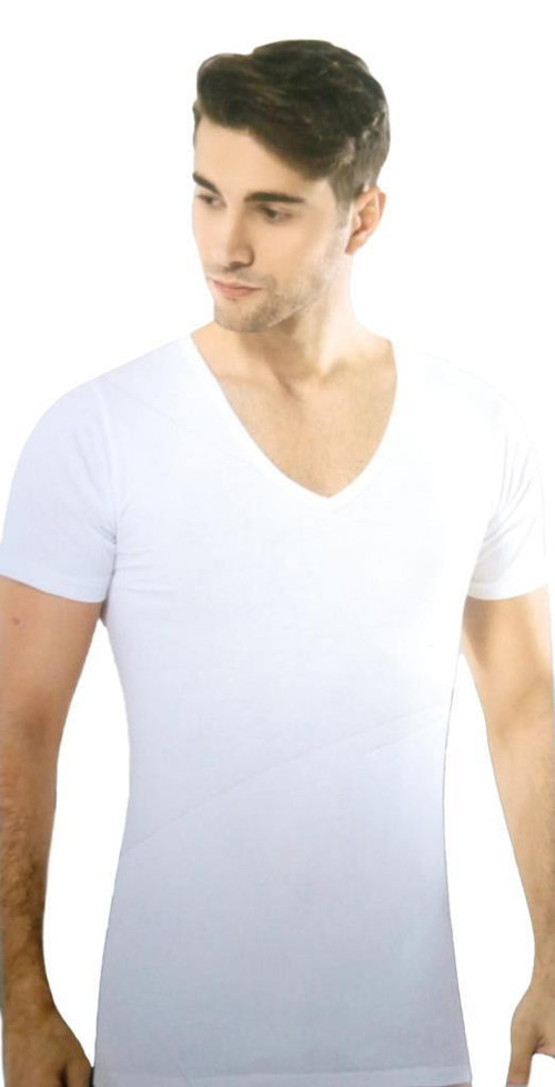 6 Adet Anıt Erkek Pamuklu Penye V Yaka Kısa Kol Fanila Atlet 1173