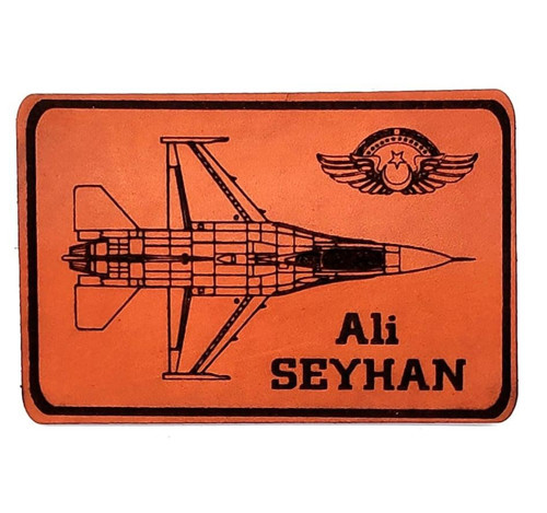 F16 Figting Falcon Deri Tulum İsimliği