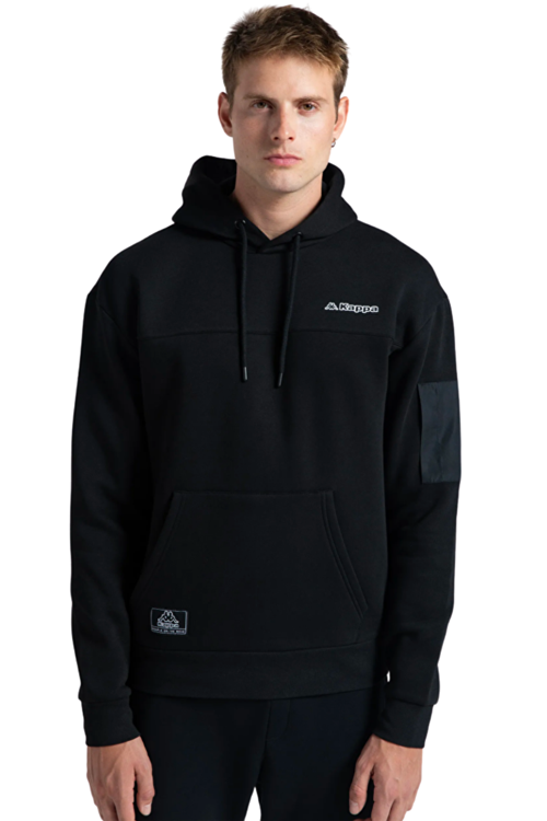 Authentic Hita Erkek Siyah Kapşonlu Sweatshirt 321Q7WW-005