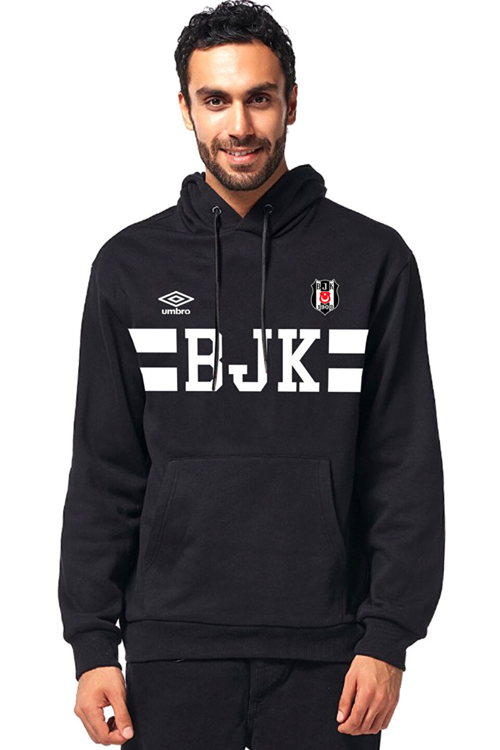 Beşiktaş Kapşonlu Erkek Siyah Basketbol Sweatshirt 2024/25