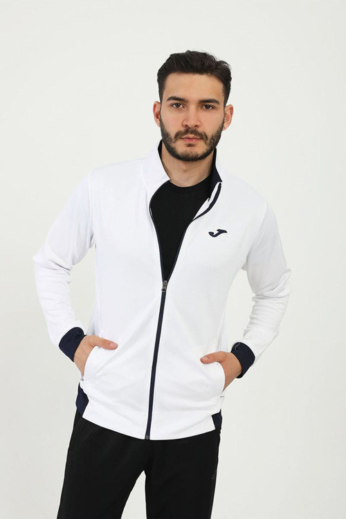 Full Zip Poly.hawk M Beyaz Erkek Sweatshirt 4231300