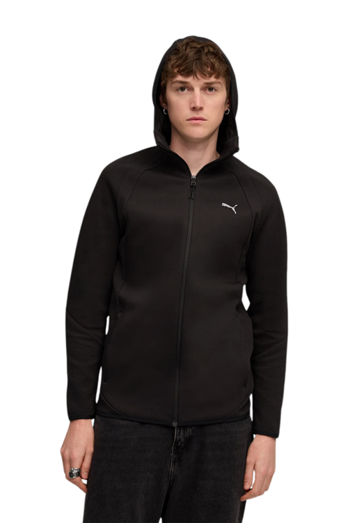 Evostripe Siyah Kapşonlu Sweatshirt 68823101