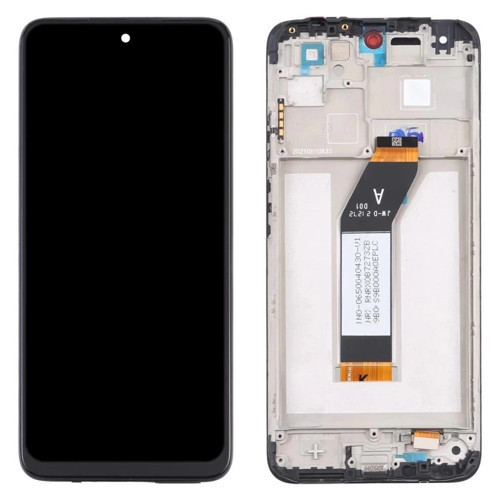 Xiaomi Uyumlu Redmi 10 2022 Lcd Ekran Dokunmatik Siyah Çıtalı