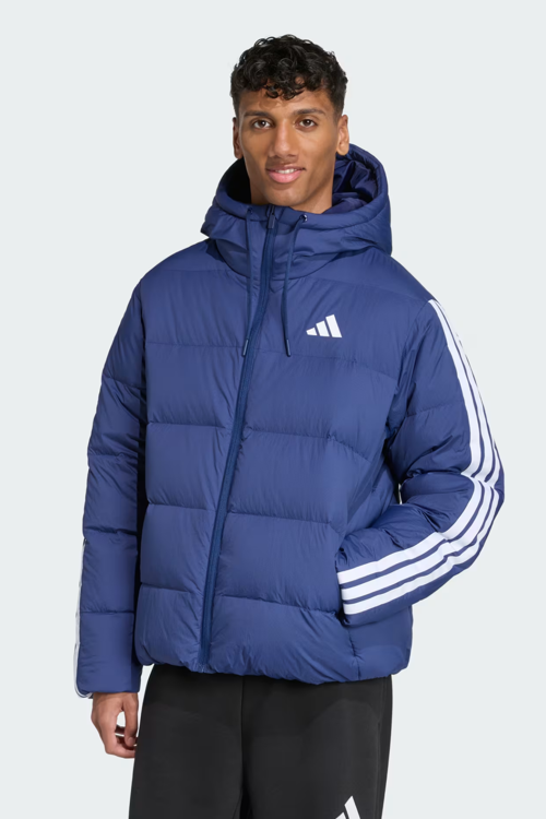 Erkek Mavi Mont Essentials Climawarm 3-Stripes Puffer Down