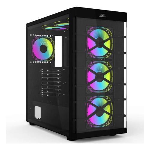PowerBoost PB-GR222BB USB 3.2 RGB ATX Mid Tower Siyah Kasa