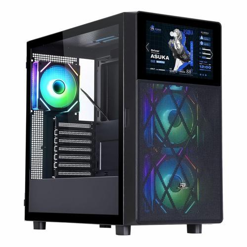 PowerBoost PB-P4367BB USB 3.2 ARGB ATX Mid Tower Siyah Kasa