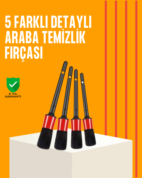 Araba Temizliği İçin 5 Parça Fırça Takımı
