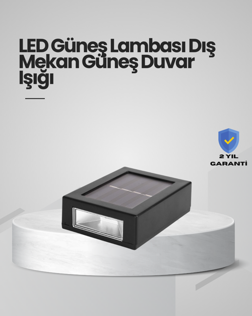 Güneş Enerjili LED Duvar Aydınlatması
