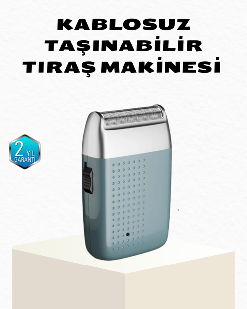 Şarjlı Kuru Kullanım Tıraş Makinesi – Kablosuz, Taşınabilir
