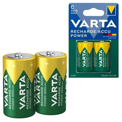 HR14 3000mAh C Orta Boy 1.2 Volt Ni-Mh Şarjlı Pil 2Li Paket (Şarj Edilebilir)