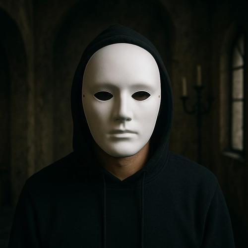 Beyaz Kalın Karton Maske Gizemli Yüz Maskesi Kostüm ve Dekor Kullanımı İçin Uygun