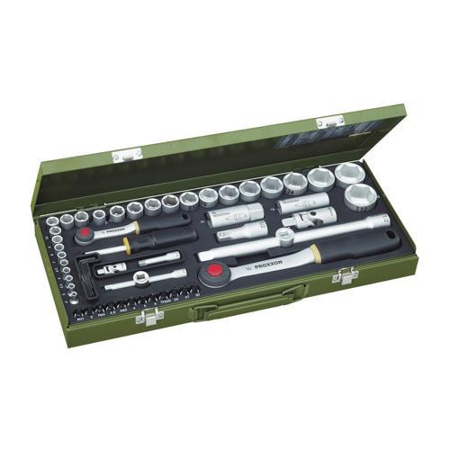 23040 1/4" 1/2" Cırcır Kollu 56 Parça Lokma Allen ve Bits Takımı