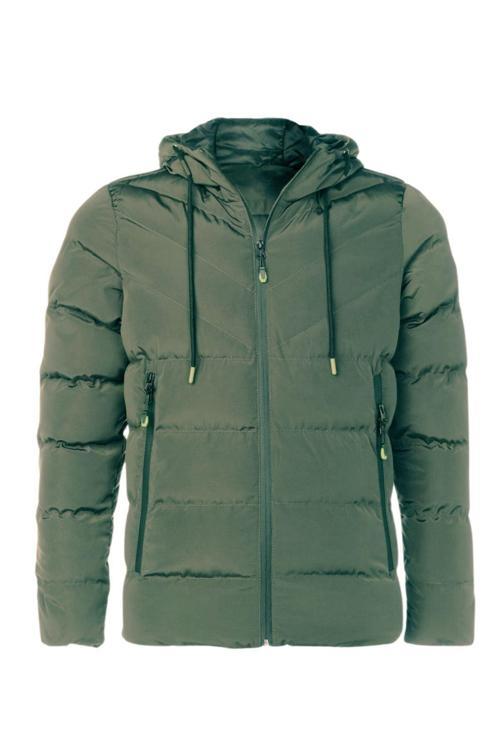 Yeşil Kız Çocuk Su Ve Rüzgar Geçirmez Içi Kalın Kürklü Mont&Kaban