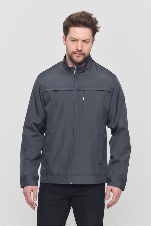 Yeni Sezon Erkek Antrasit İki İç Cepli Su Ve Rüzgar Geçirmez Mevsimlik&Yazlık Mont