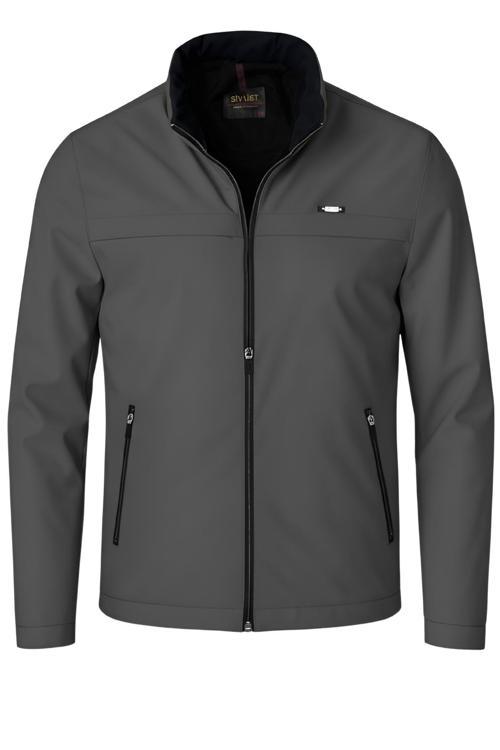 Erkek Gri Pamuk Polyester Karışımlı Su İtici İçi Kürklü Kaban – Rüzgar Geçirmez, Hafif Ve Dayanıklı