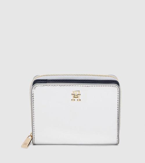 Orta Boy Fermuarlı Metalik Kapaklı Kadın Gri Cüzdan AW0AW18037PE6