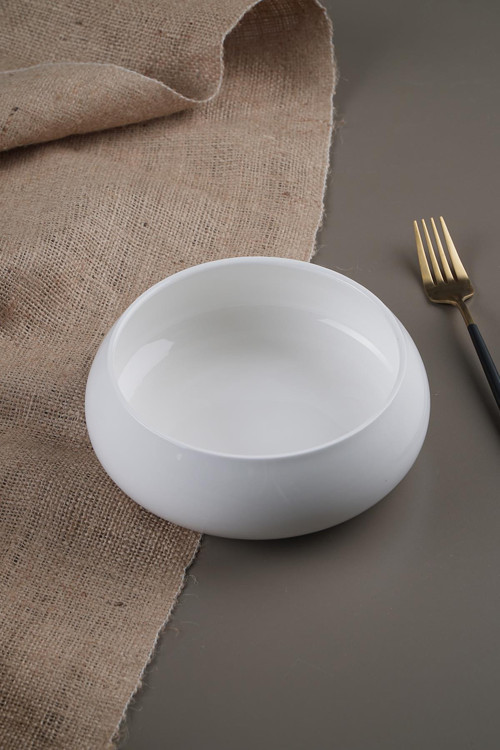 Bianco Perla Porselen Büyük Yuvarlak Kase 18,2 Cm