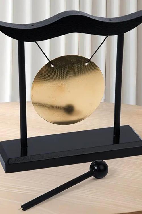 Metal Gong Feng Shui Pirinç Yin Yang Masa Üstü İsim Yazı Yazılabilir