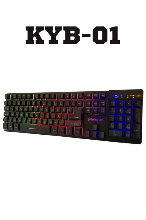 sencrom kyb-01 RGB AYDINLATMALI Q GAMİNG OYUNCU KLAVYE