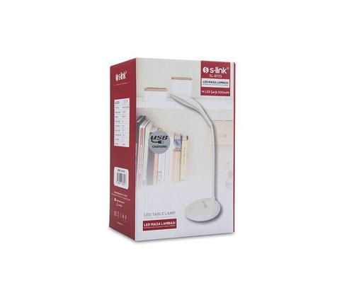 Taşınabilir Masa Lambası 14 Led Şarjlı 500Mah S-Link Sl-8725