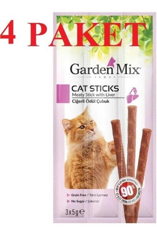 Gardenmi X Ciğerli Kedi Stick Ödül 3 X 5 Gr X 4 Adet