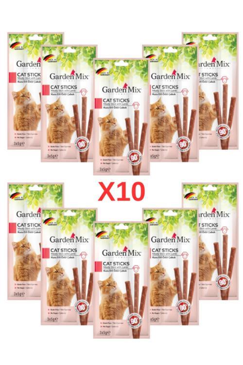 Kuzu Etli Kedi Stick Ödül 3X5 Gr. 10 Adet