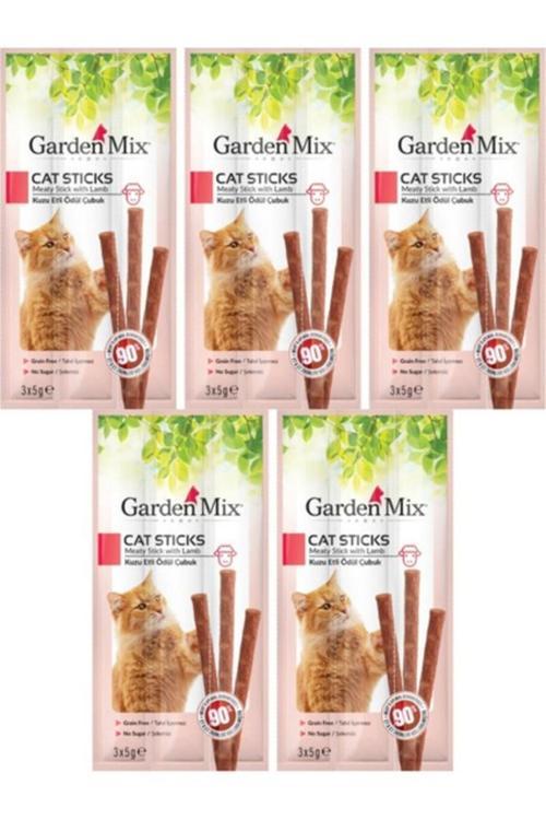 Kuzu Etli Kedi Stick Ödül 3X5Gr - 5 Paket