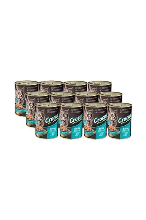 Balıklı Yetişkin Kedi Yaş Mama 400 Gr X 12 Adet