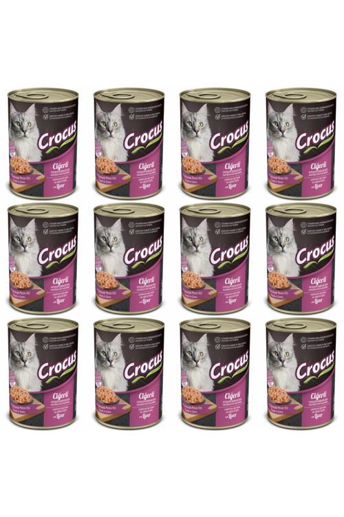 Sos İçinde Parça Ciğerli Yetişkin Kedi Konservesi 400Gr - 12 Adet