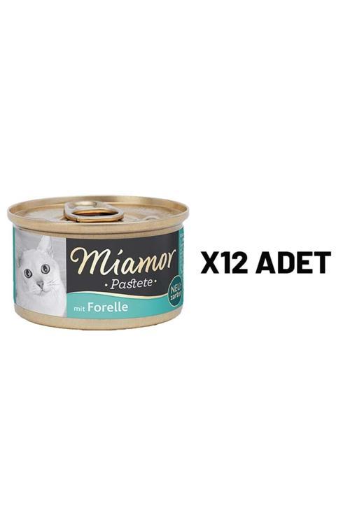 Mıamor Pastete Kedi Alabalıklı 85 Gr X 12 Adet