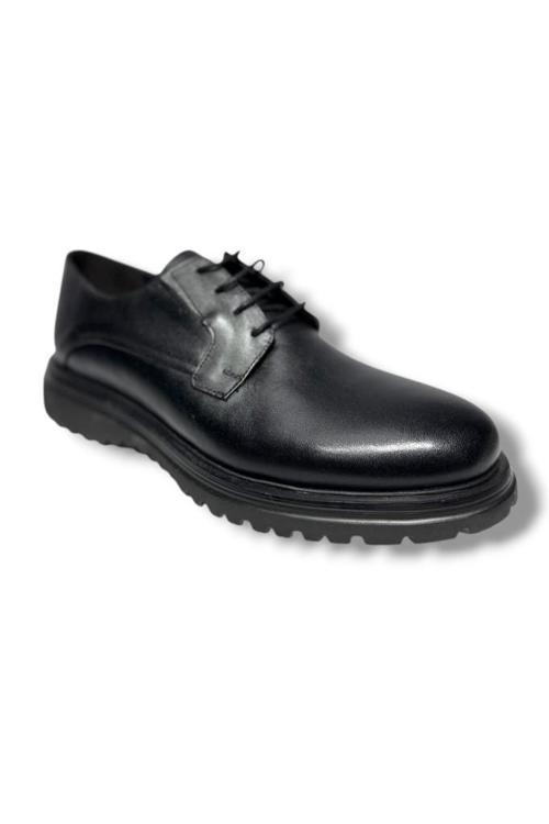 445-26 Hakiki Deri EvaTaban Bağcıklı Erkek Ayakkabı