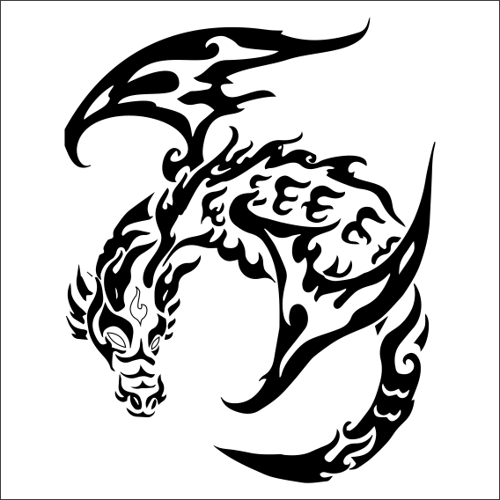 EJDERHA FOLYO STİCKER 130cm Uzunluk