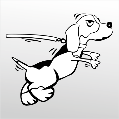 Folyo Sticker Kızgın Köpek 80cm Uzunluk
