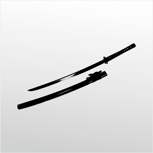 Folyo Sticker Samurai  Bıçağı 50cm Uzunluk