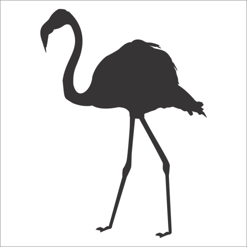 FLAMİNGO FOLYO STİCKER 20cm uzunluk