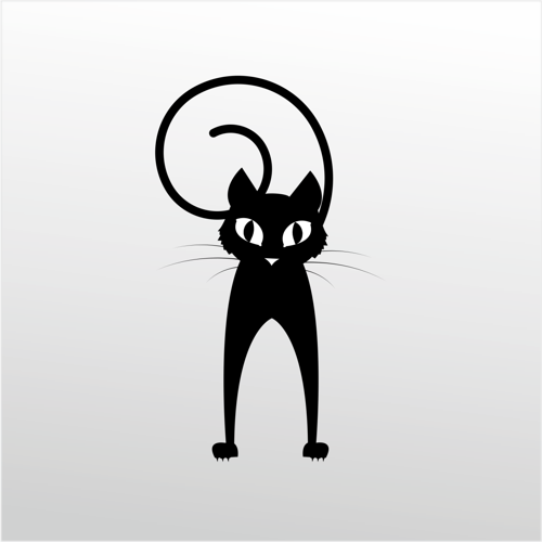 Folyo Sticker Şaşkın Kedi 130cm Uzunluk