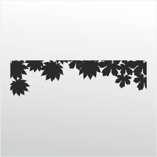 Folyo Sticker Yaprak Deseni 200cm Uzunluk