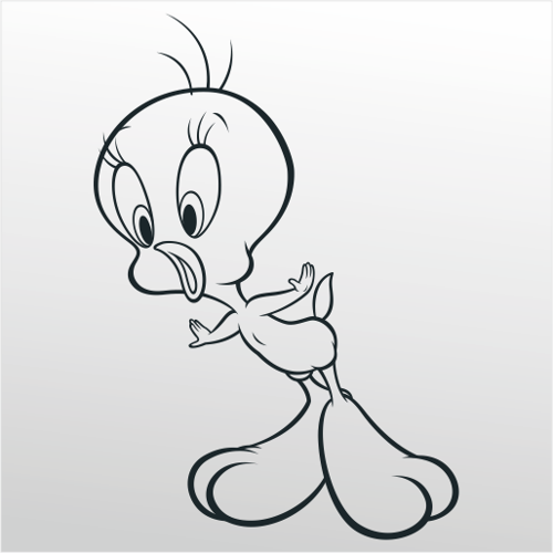 Folyo Sticker Tweety 70cm Uzunluk