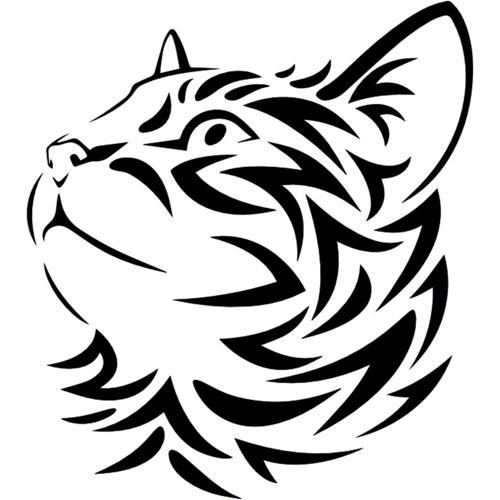 KEDİ FOLYO STİCKER 30cm Uzunluk