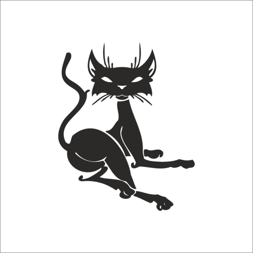 KEDİ FOLYO STİCKER 200cm Uzunluk