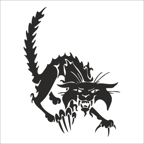 KEDİ FOLYO STİCKER 50cm Uzunluk