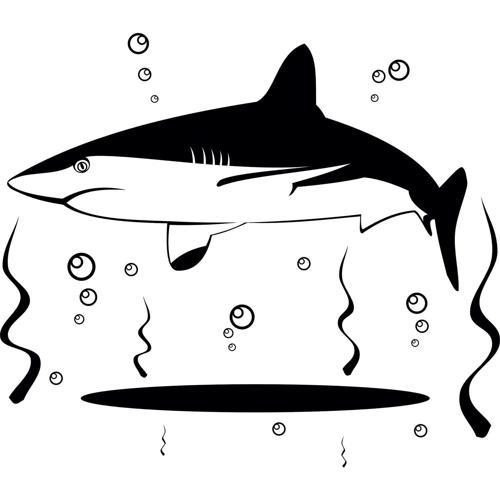 KÖPEK BALIĞI FOLYO STİCKER DERSTVE46150 20cm uzunluk