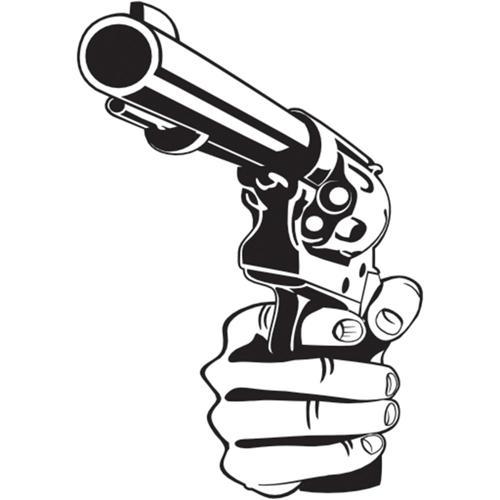 SİLAHLAR FOLYO STİCKER 40cm Uzunluk