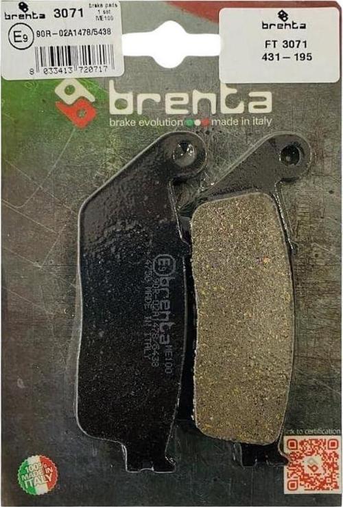 431-195 2013-2018 Honda CBR 500R Uyumlu Ön Fren Balatası Organik Balata