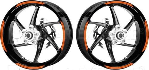 Double Stripe Floresan Turuncu Jant Şeridi Çınar Extreme