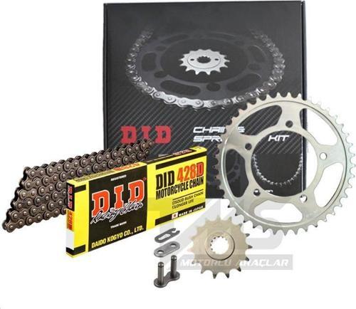 428D-Jt 2004-2010 Honda CBR 125 R Uyumlu Zincir Dişli Set Çelik Renk